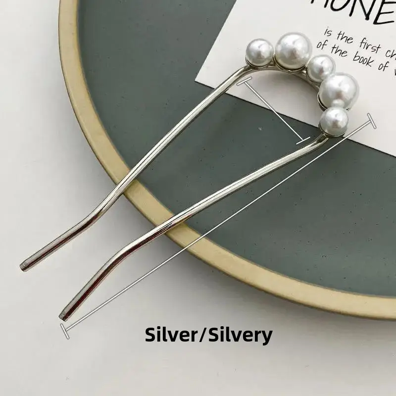Golden Pearl Cross-Border Hairpin for Bun