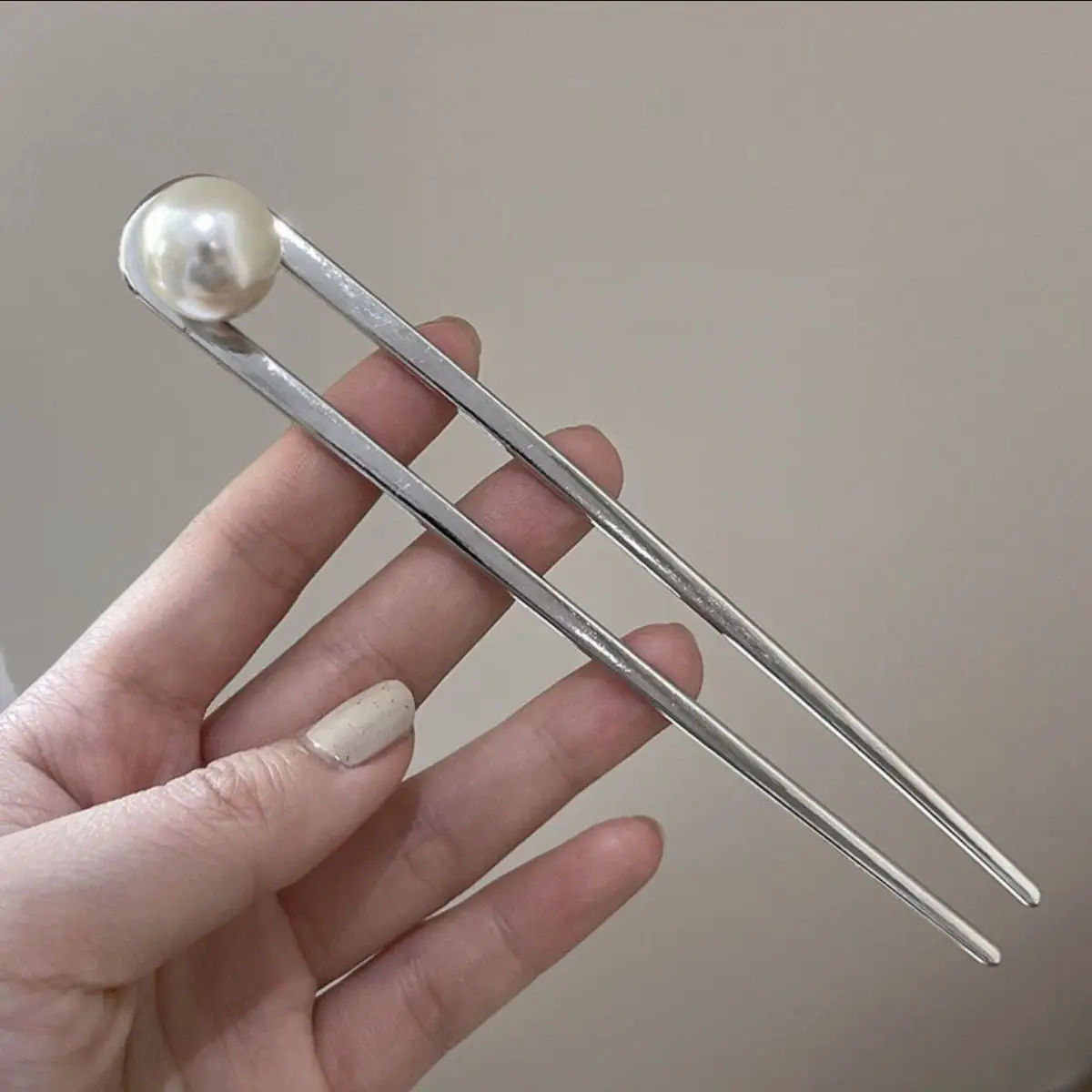 Golden Pearl Cross-Border Hairpin for Bun