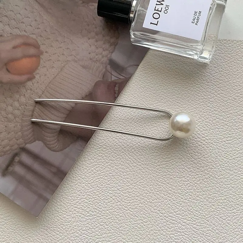 Golden Pearl Cross-Border Hairpin for Bun