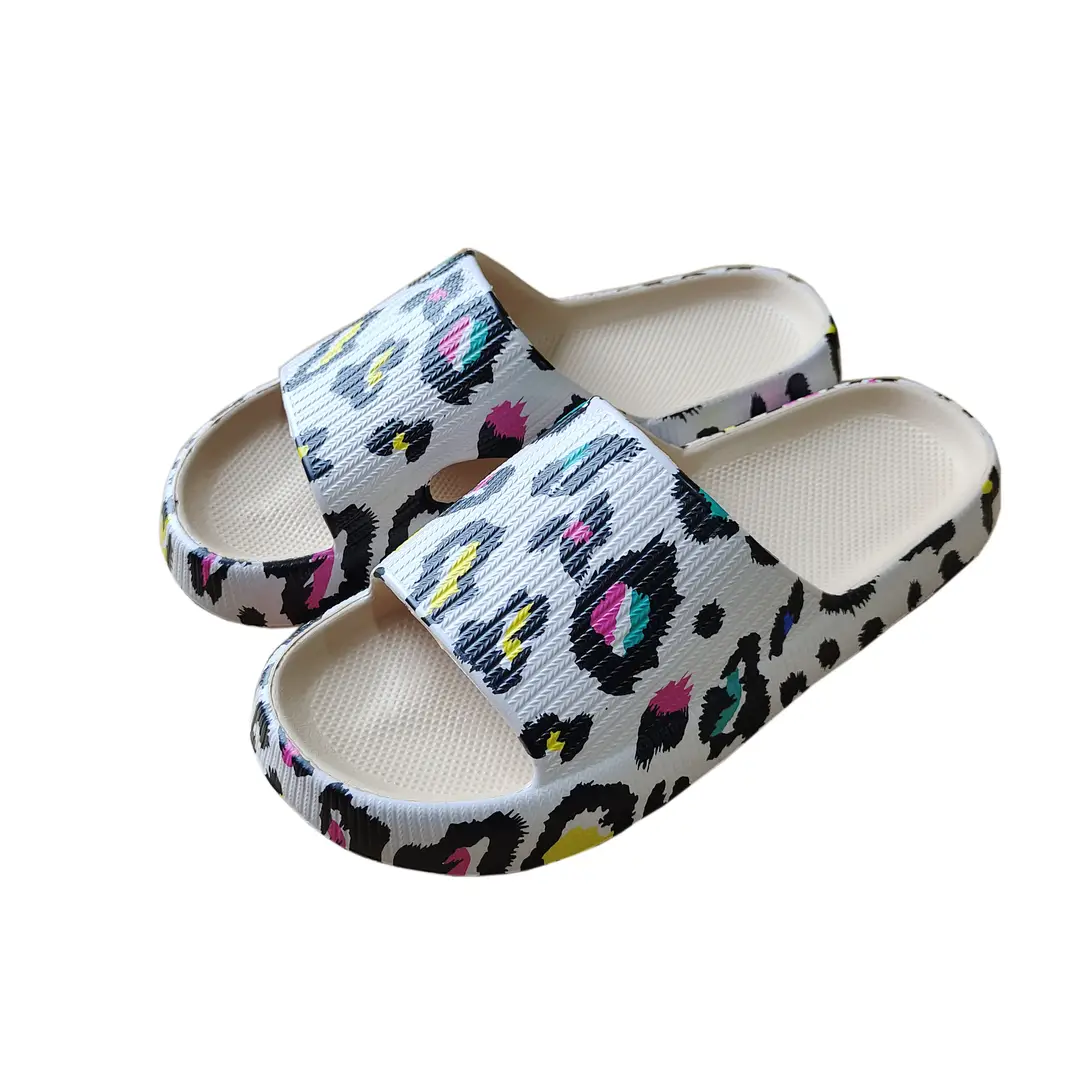 Cross-Border Foreign Trade Eva Thick-Soled Printed Slippers with Full-Pattern Heat Transfer Design for Couples and Family, Non-Slip Home Slippers - Image 10