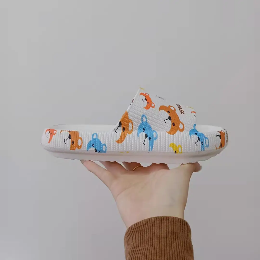 Cross-Border Foreign Trade Eva Thick-Soled Printed Slippers with Full-Pattern Heat Transfer Design for Couples and Family, Non-Slip Home Slippers — feature 14