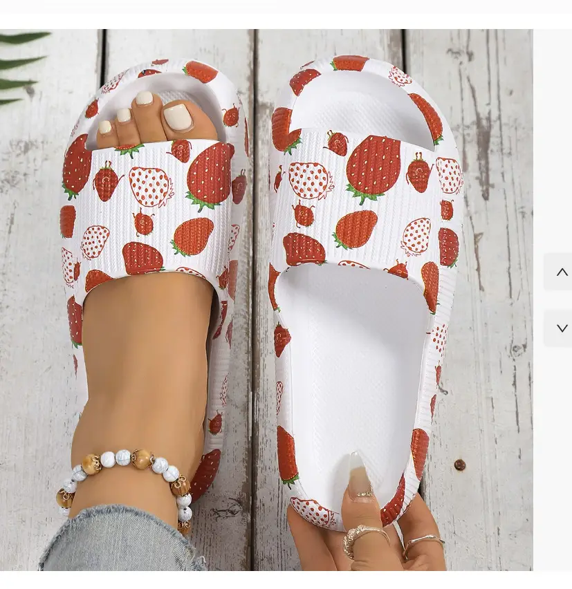 Cross-Border Foreign Trade Eva Thick-Soled Printed Slippers with Full-Pattern Heat Transfer Design for Couples and Family, Non-Slip Home Slippers - Image 11