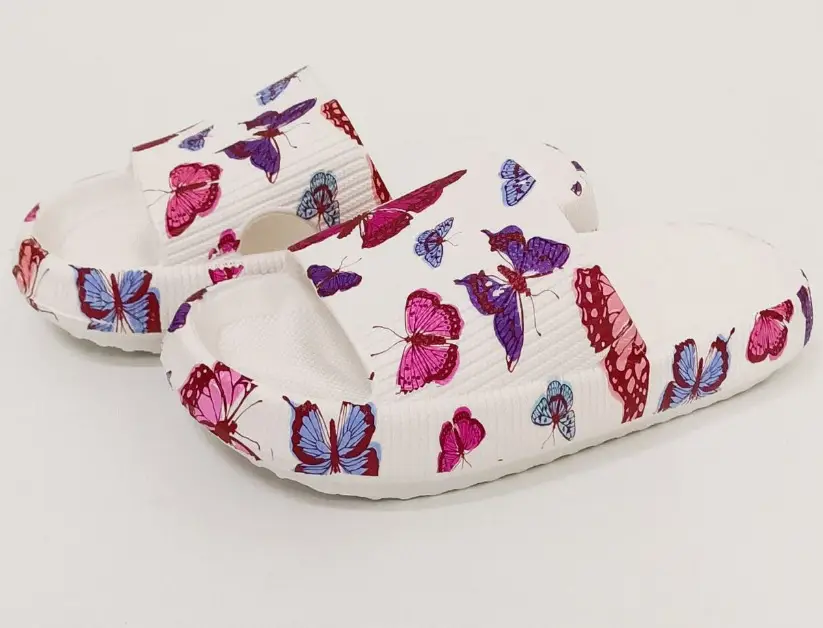 Cross-Border Foreign Trade Eva Thick-Soled Printed Slippers with Full-Pattern Heat Transfer Design for Couples and Family, Non-Slip Home Slippers - Image 5