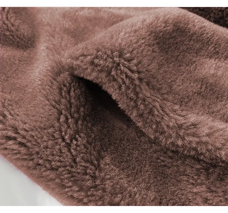 Women's Fleece Lined Winter Coat with Zipper & Vertical Collar — feature 28