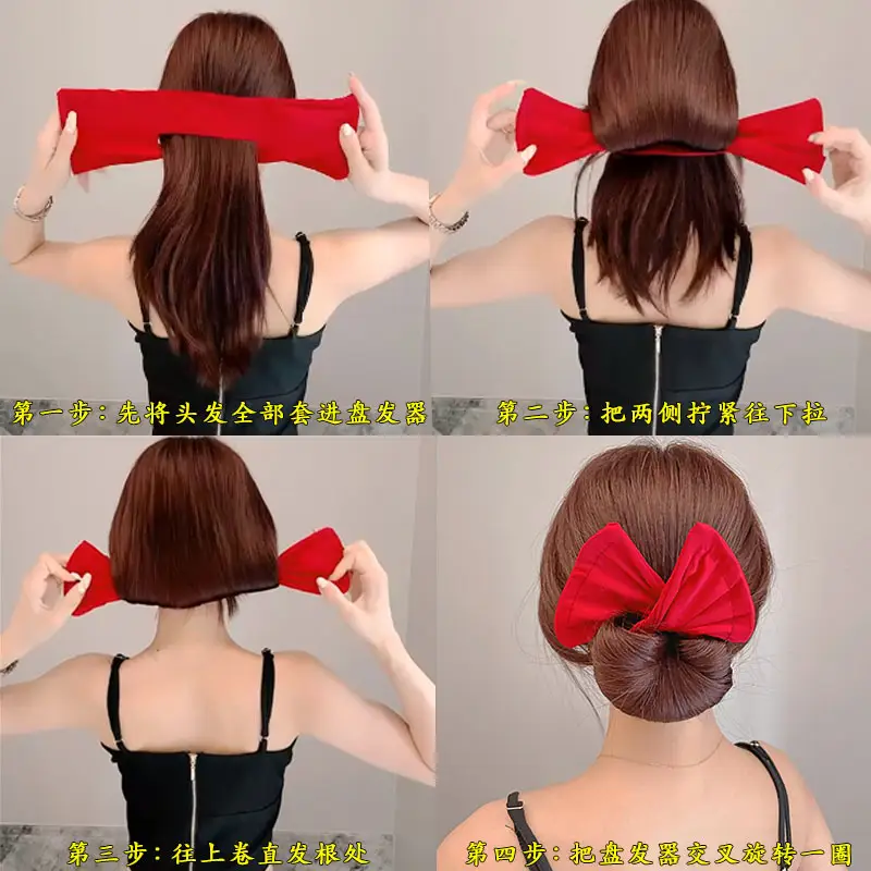 Black Polka Dot Hairpin for Easy Updos - Image 14