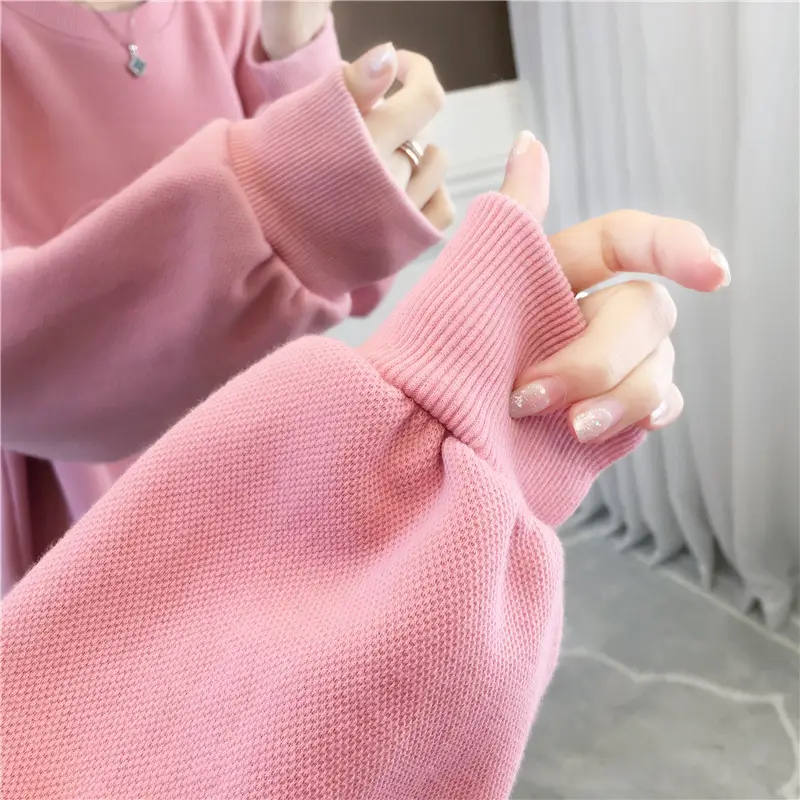 Women Korean Style 3D Bear Soft Pink Sweater — feature 8