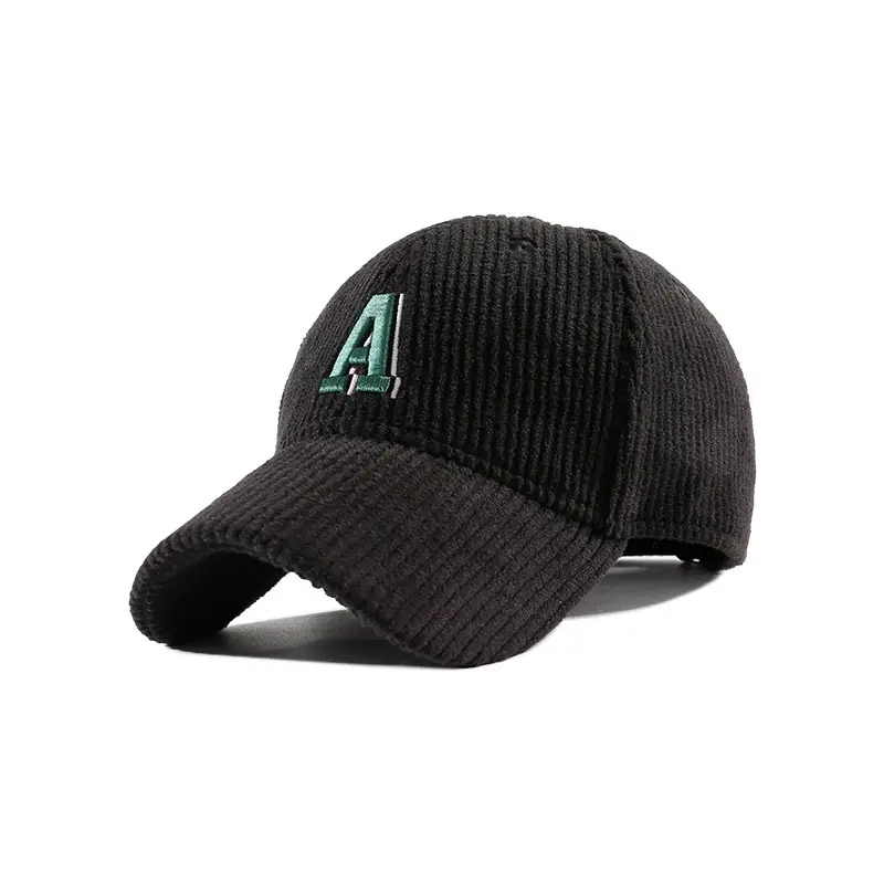 Women's Warm Beaded Cap with Letter Design for Autumn Winter