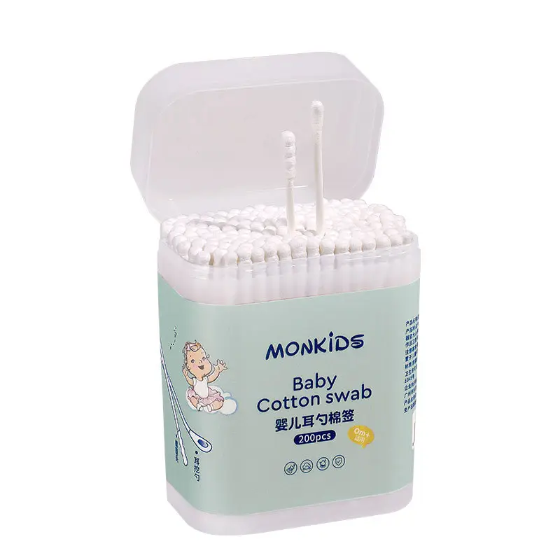 Baby Cotton Swabs 3mm Spiral Head Ear Spoon Sticks