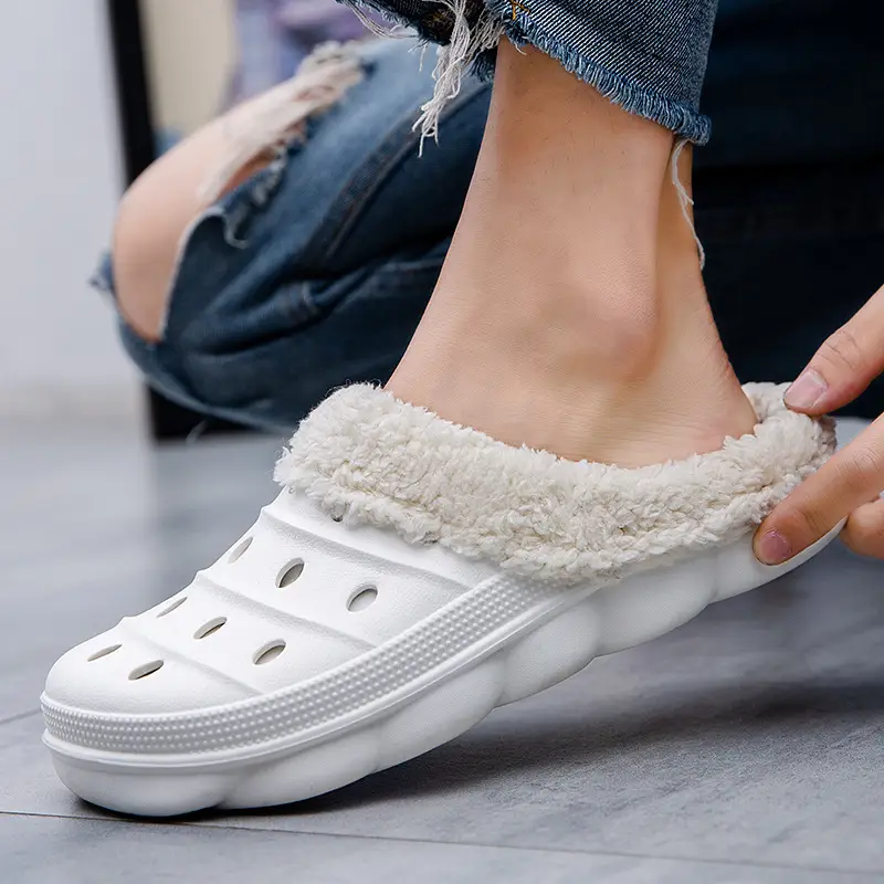 Women Fleece Lined Cave Shoes Black Warm Winter - Image 6