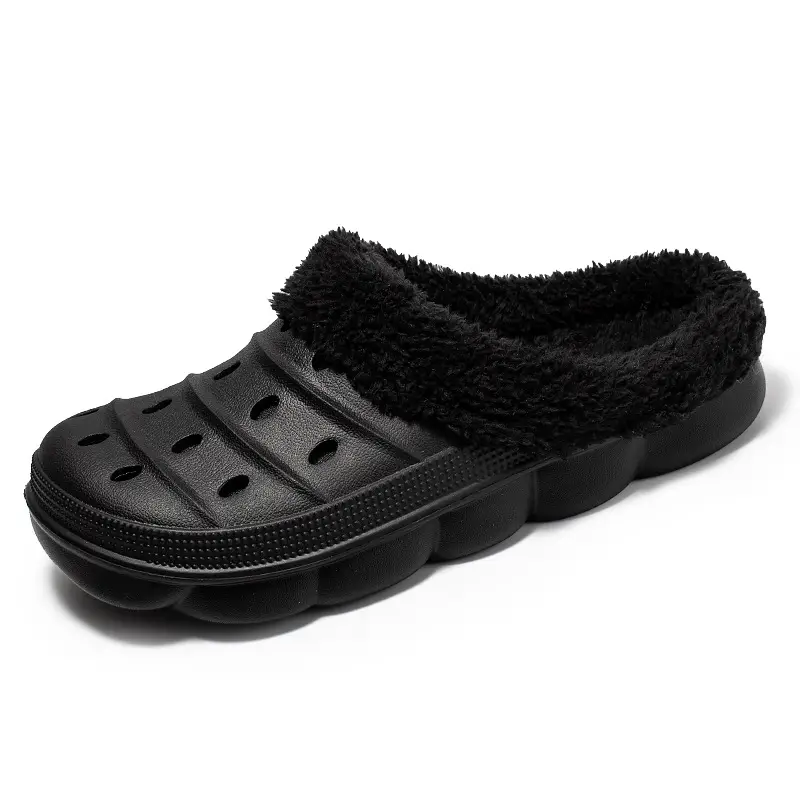 Women Fleece Lined Cave Shoes Black Warm Winter - Image 8