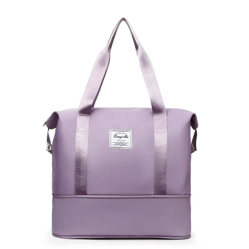 Women's Light Purple Travel Bag Large Capacity - Image 14
