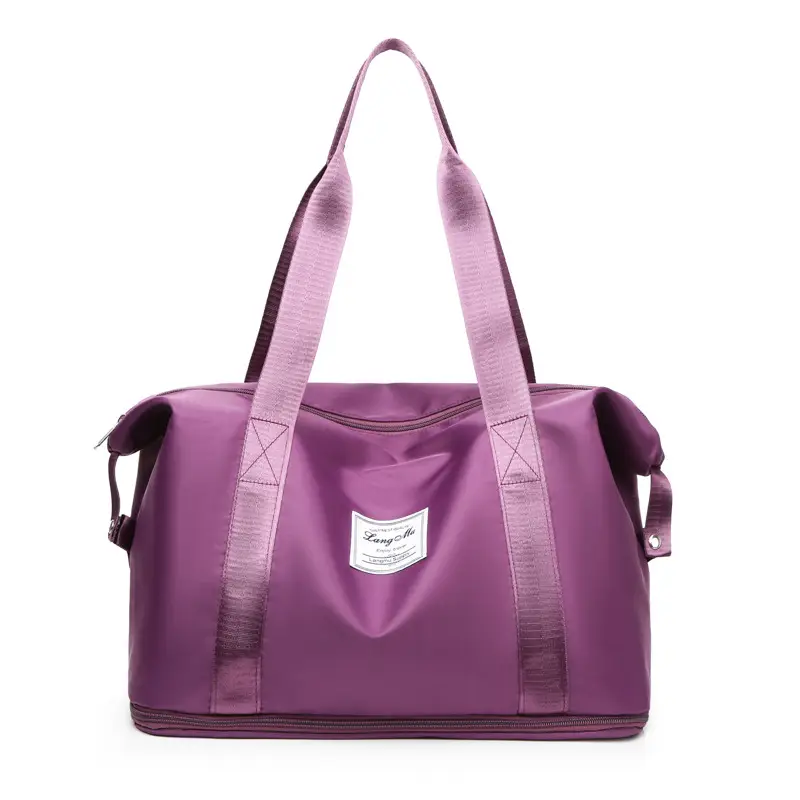 Women's Light Purple Travel Bag Large Capacity - Image 3