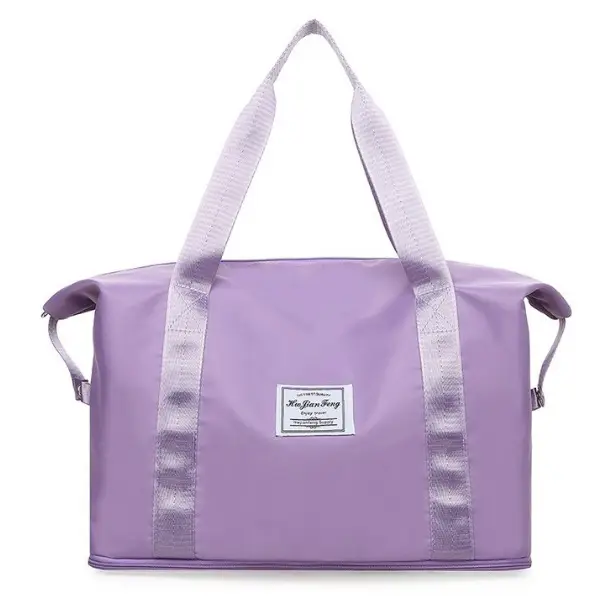 Women's Light Purple Travel Bag Large Capacity - Image 6