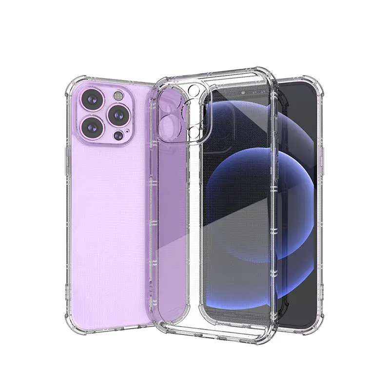 Transparent iPhone 13 Pro Max Anti-Drop Case with Anti-Fingerprint - Image 6