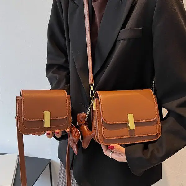 Black Square Crossbody Bag for Women 2025 - Image 11