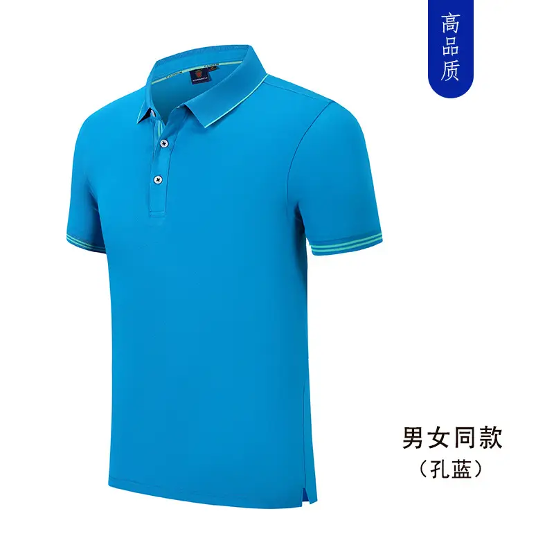 Men Women Orange Polo T-Shirt Short Sleeve - Image 10