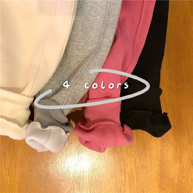 Women White Velvet Jogger Pants Loose Fit Winter Casual — feature 4