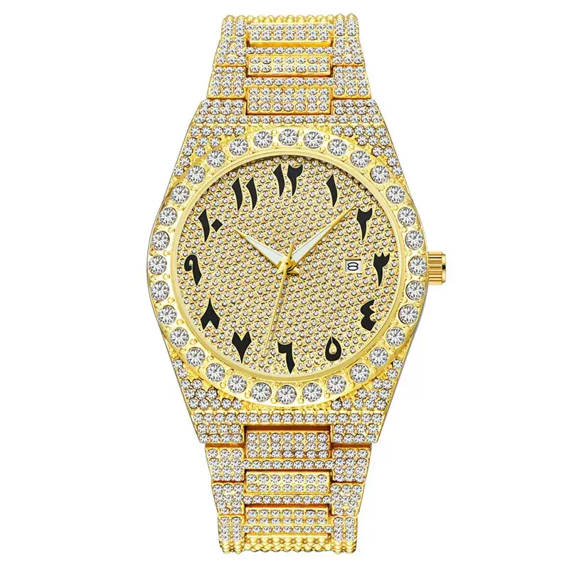 Hip-hop Gold Diamond Watch for Men - Image 11