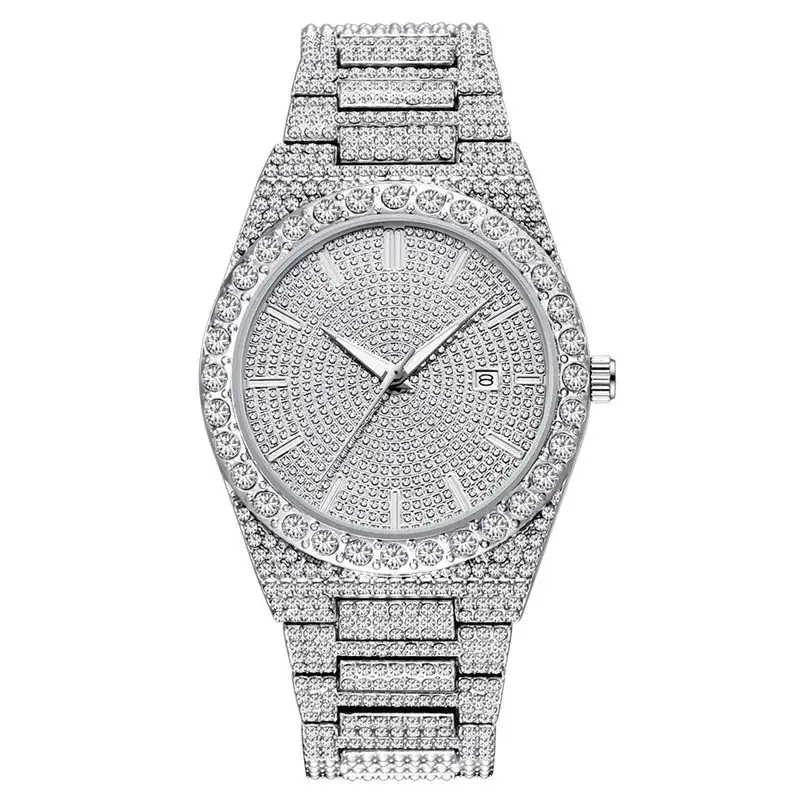 Hip-hop Gold Diamond Watch for Men - Image 2