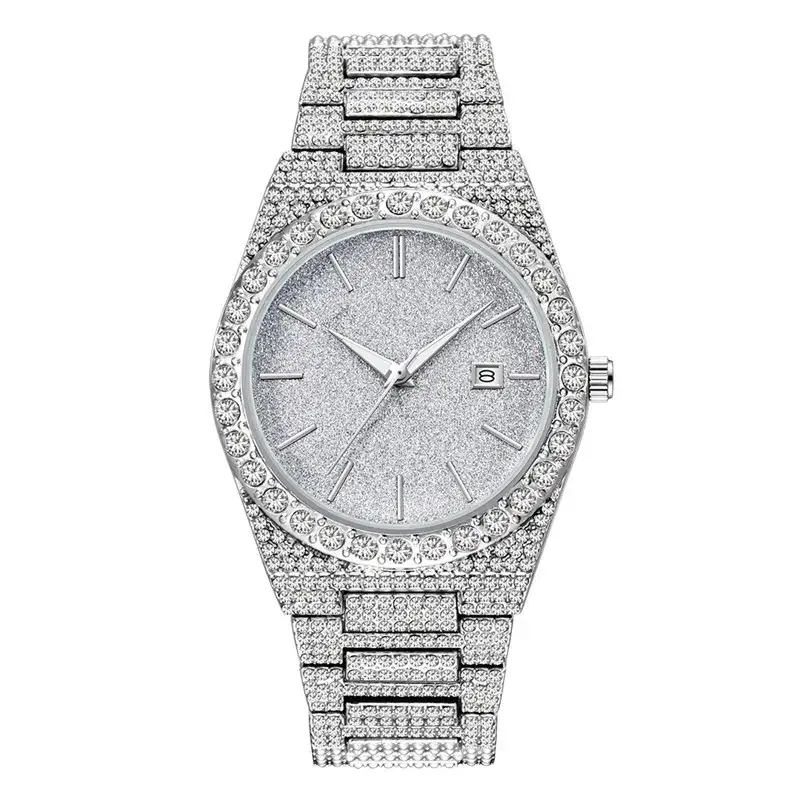 Hip-hop Gold Diamond Watch for Men - Image 3