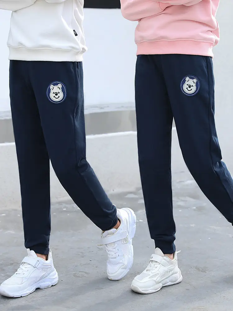 Boys Sweatpants Pink Striped Large Size - Image 14