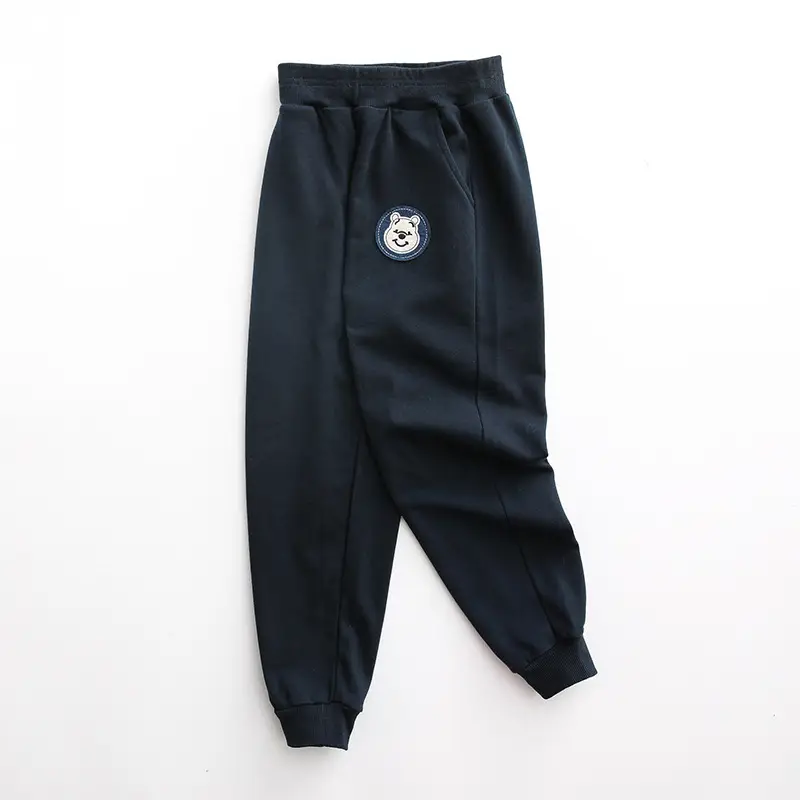 Boys Sweatpants Pink Striped Large Size - Image 3