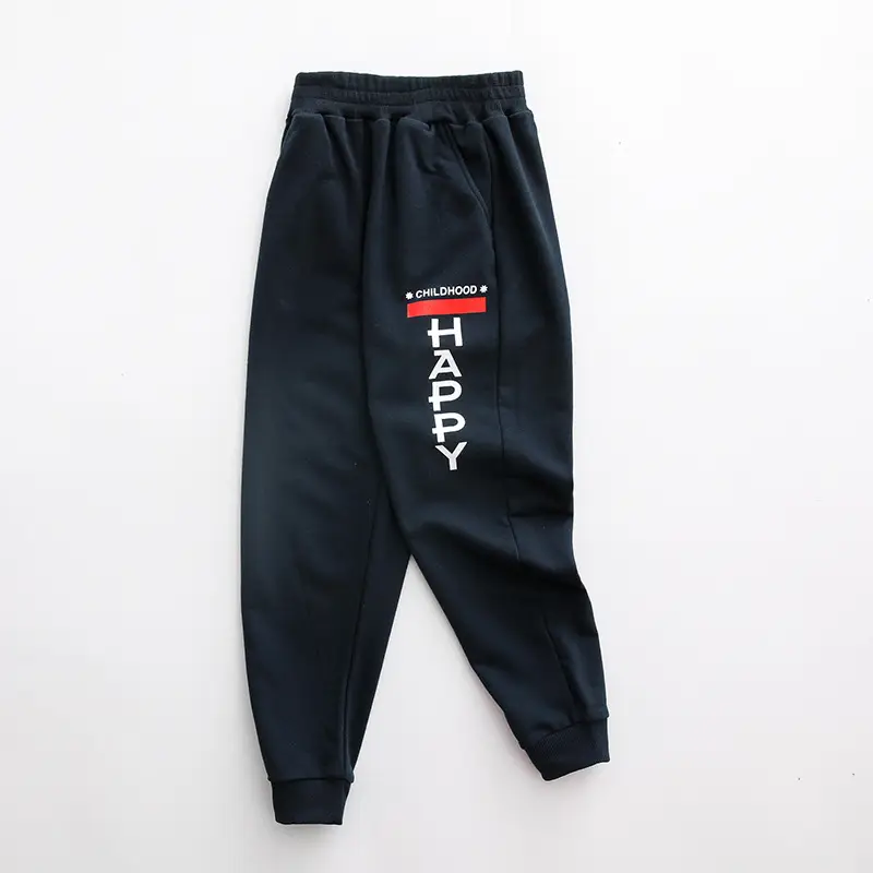 Boys Sweatpants Pink Striped Large Size - Image 4