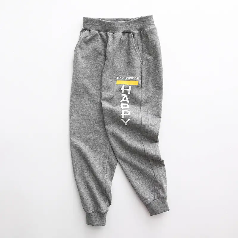 Boys Sweatpants Pink Striped Large Size - Image 6