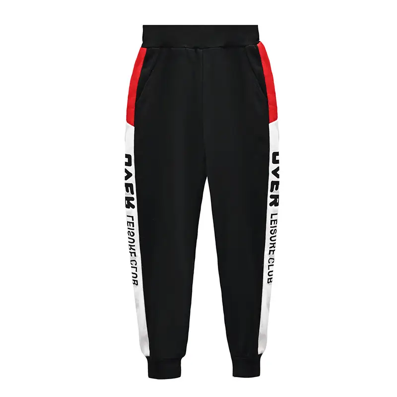 Boys Sweatpants Pink Striped Large Size - Image 8
