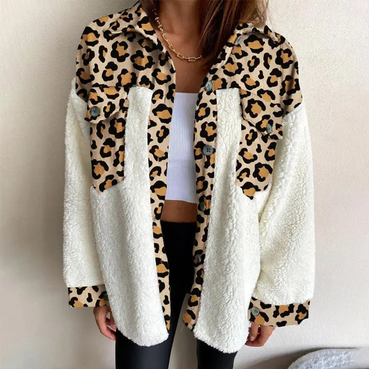 2021 Plaid Plush Single Breasted Cardigan for Women - Image 4