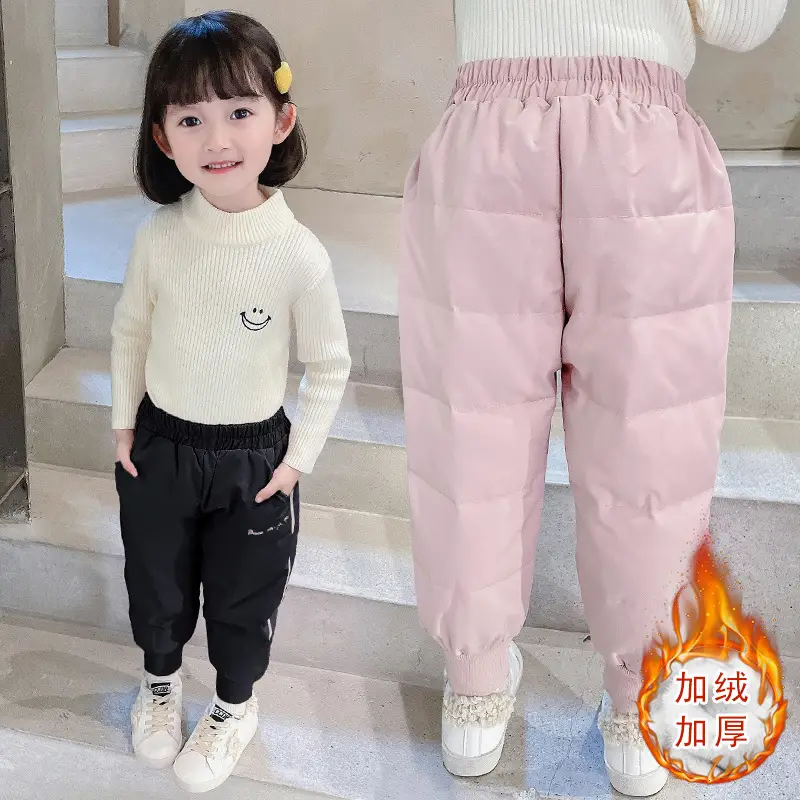 Pink Elastic Waist 0-6Yr Cotton Track Pants