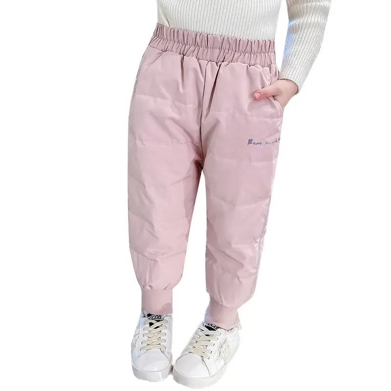 Pink Elastic Waist 0-6Yr Cotton Track Pants