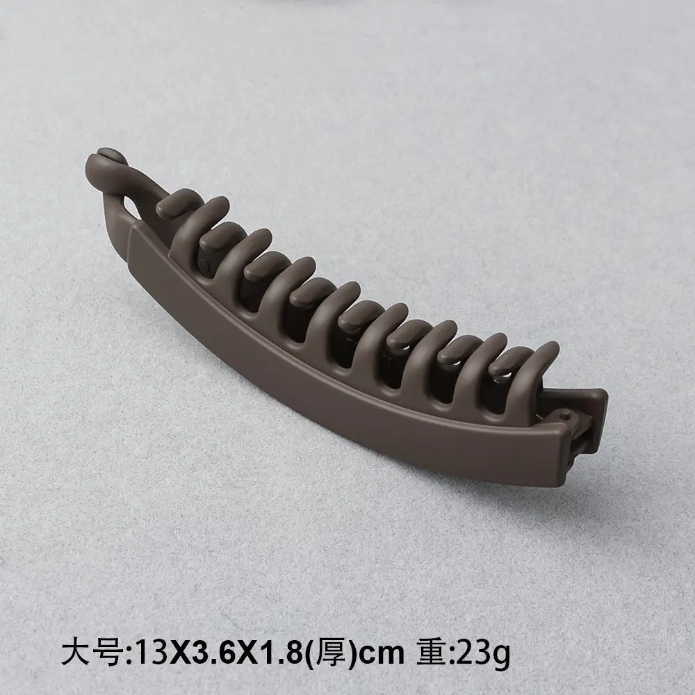 Frosted Toothed Hair Clip Dark Green 23g - Image 11