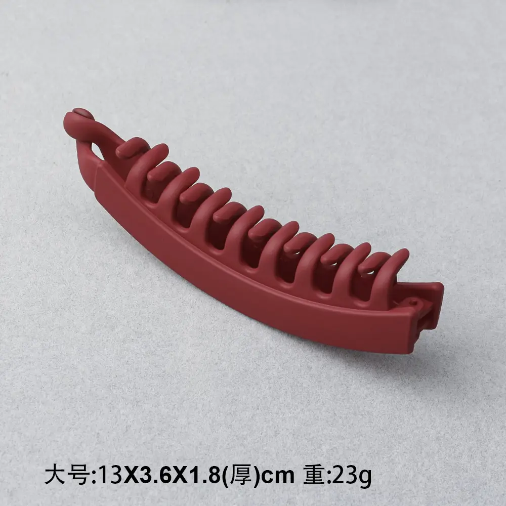 Frosted Toothed Hair Clip Dark Green 23g - Image 13