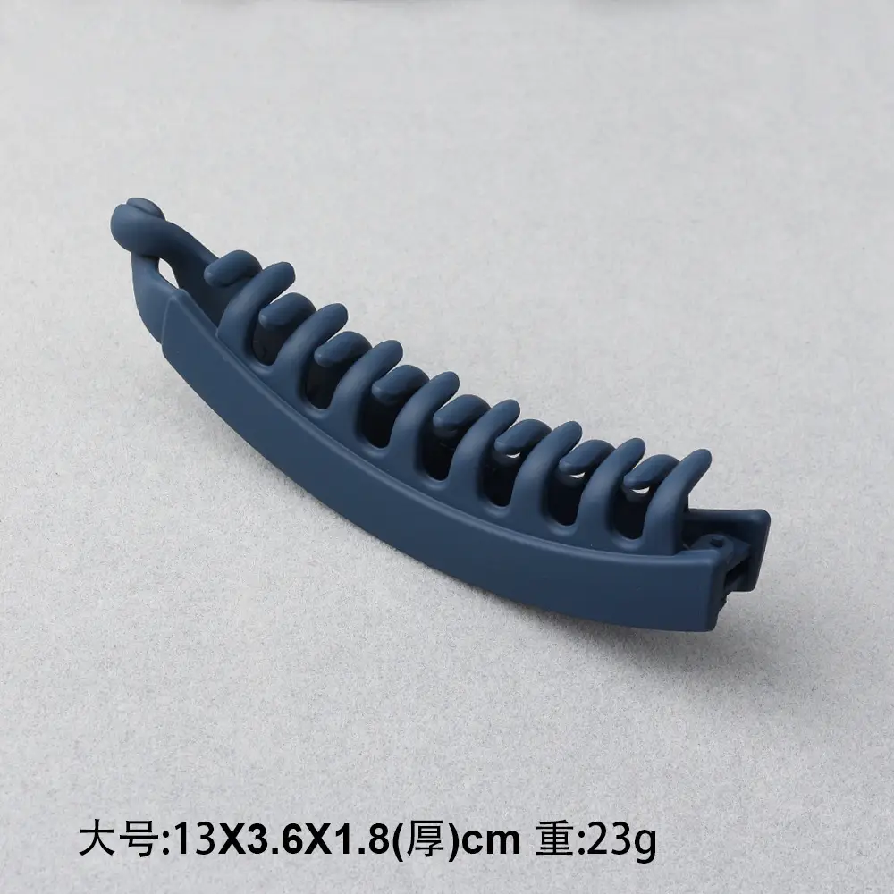Frosted Toothed Hair Clip Dark Green 23g - Image 2