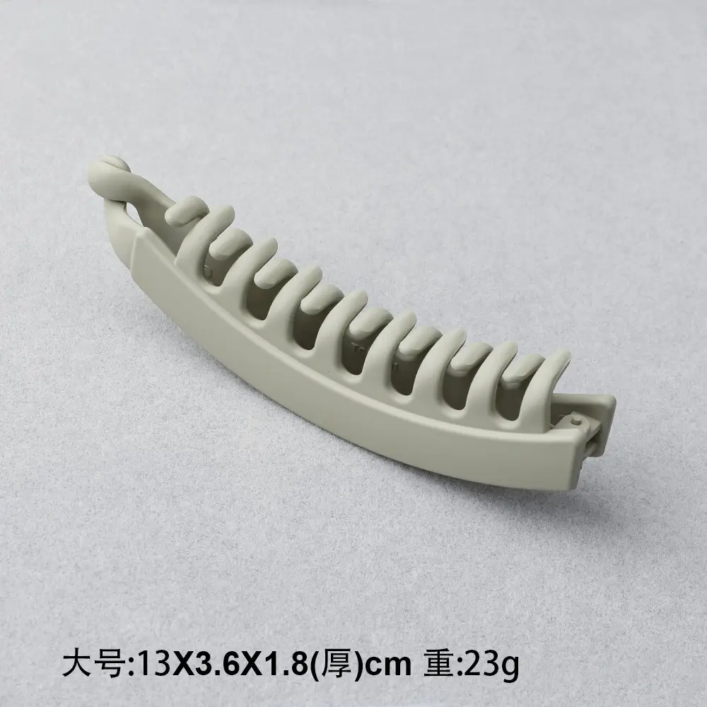 Frosted Toothed Hair Clip Dark Green 23g - Image 5
