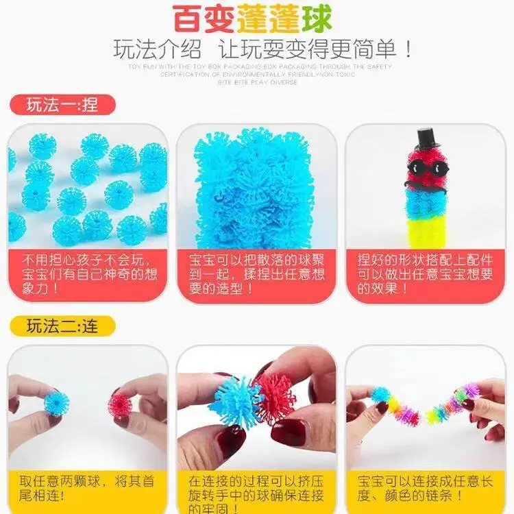 Rainbow Puffy Pinching Toy for Kids - Image 12