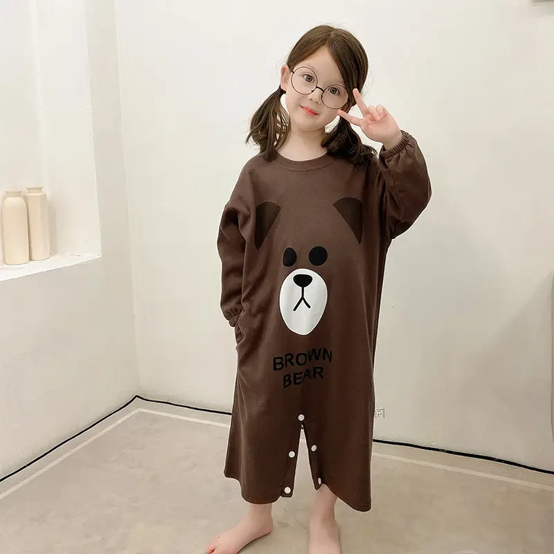 Boys Cotton Long Sleeve Cartoon Pajamas