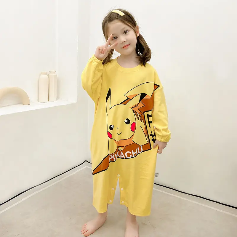 Boys Cotton Long Sleeve Cartoon Pajamas