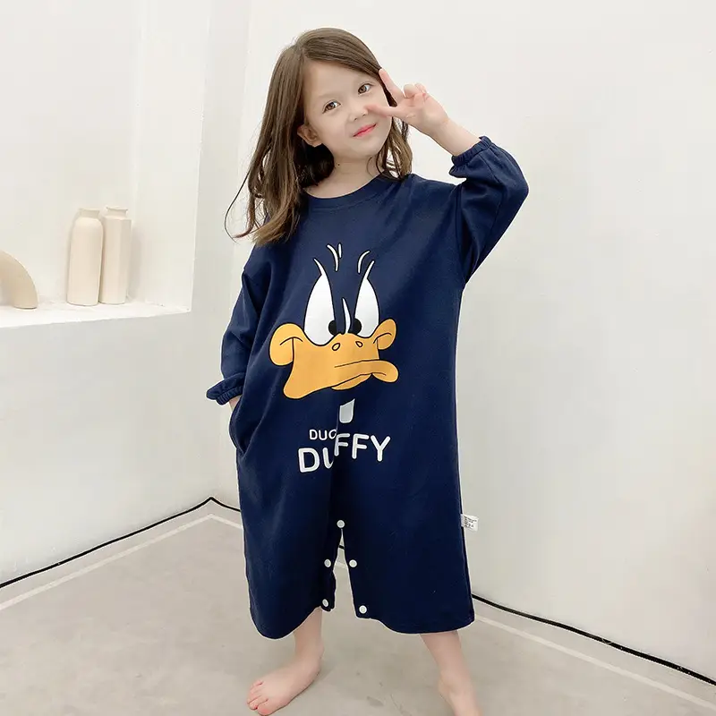 Boys Cotton Long Sleeve Cartoon Pajamas
