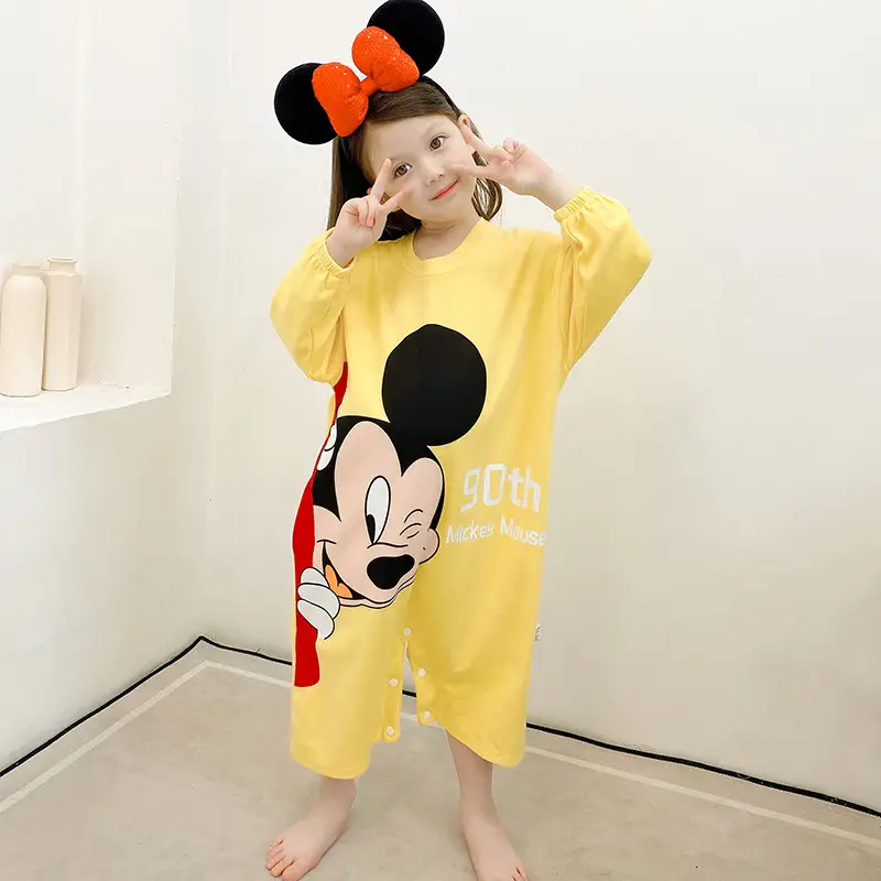 Boys Cotton Long Sleeve Cartoon Pajamas