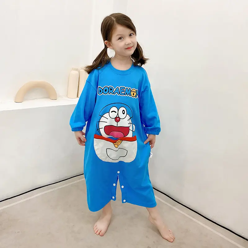 Boys Cotton Long Sleeve Cartoon Pajamas