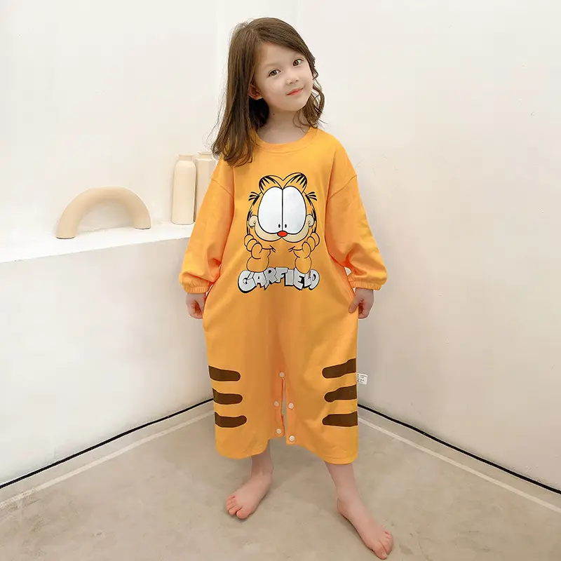 Boys Cotton Long Sleeve Cartoon Pajamas
