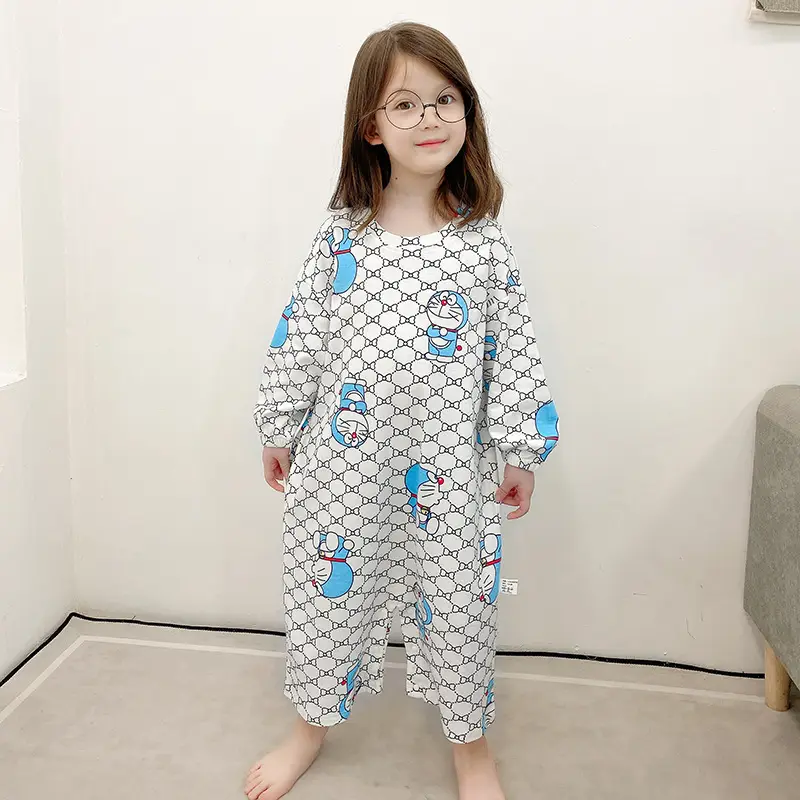 Boys Cotton Long Sleeve Cartoon Pajamas