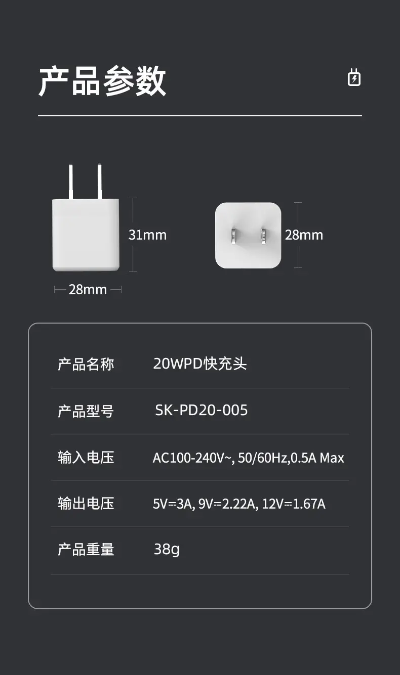 3C Certified USB-C Phone Charger Fast Charging — feature 4