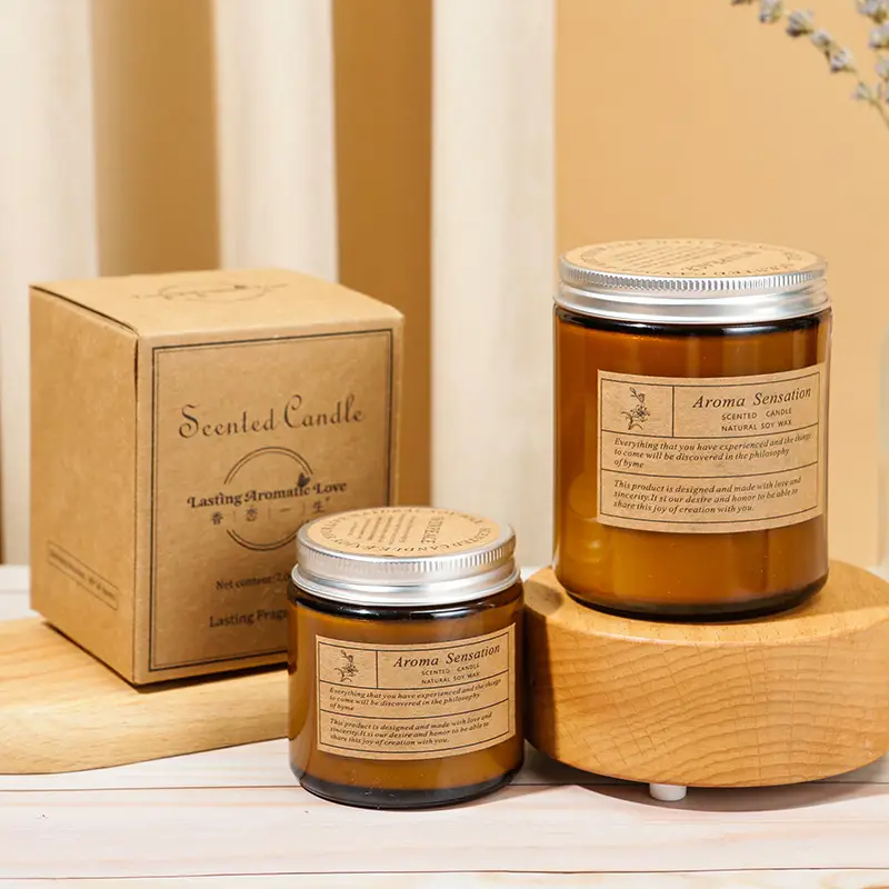 Creative Handmade Soy Wax Scented Candle Smokeless Romantic Glass Wax Holiday Souvenir Fragrance Wholesale Light Fragrance