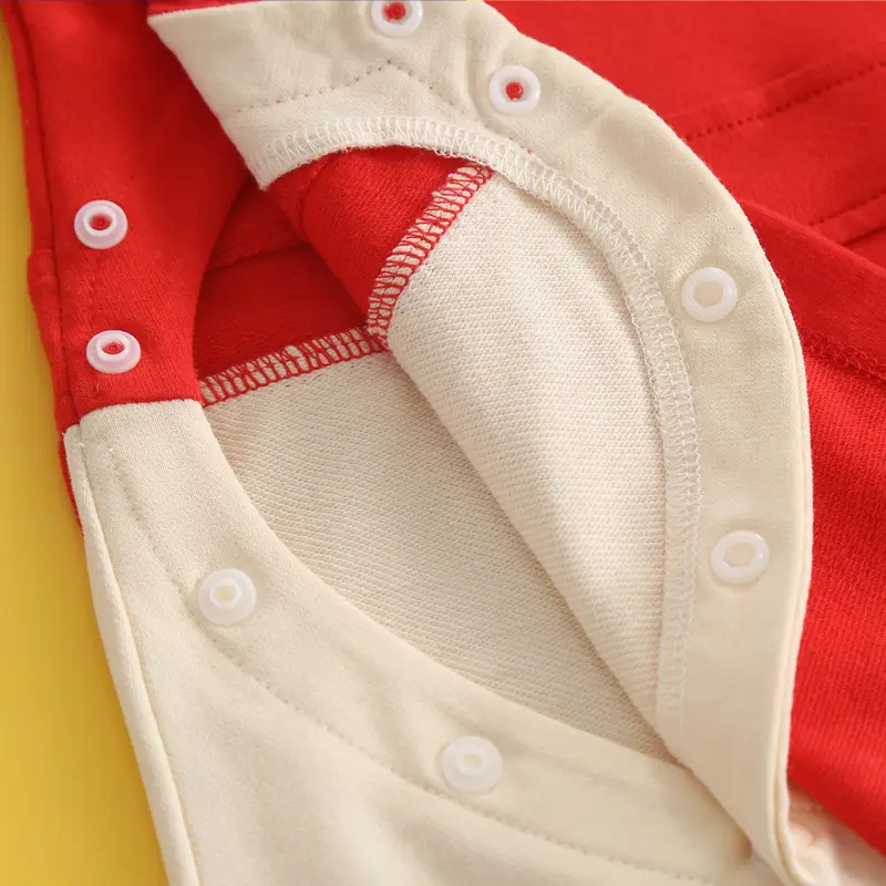 Red Han Dynasty Boys Girls Long Sleeve Suit