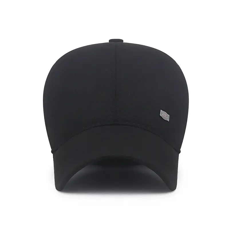 Men Winter Warm Black Cotton Cap - Image 5