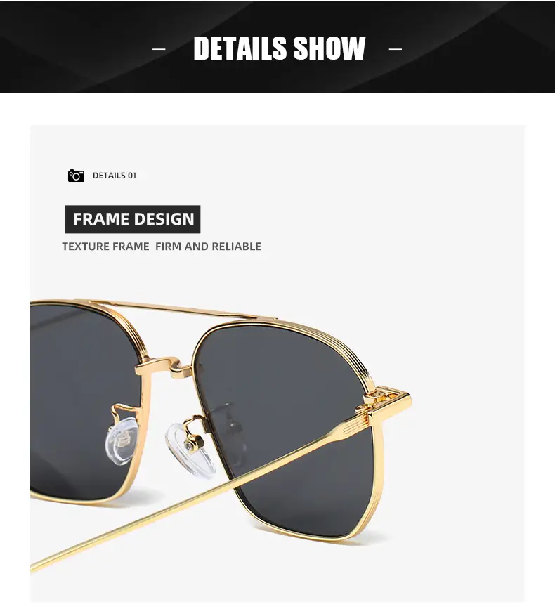 Huang Zitao Anti-blue Metal Sunglasses — feature 21