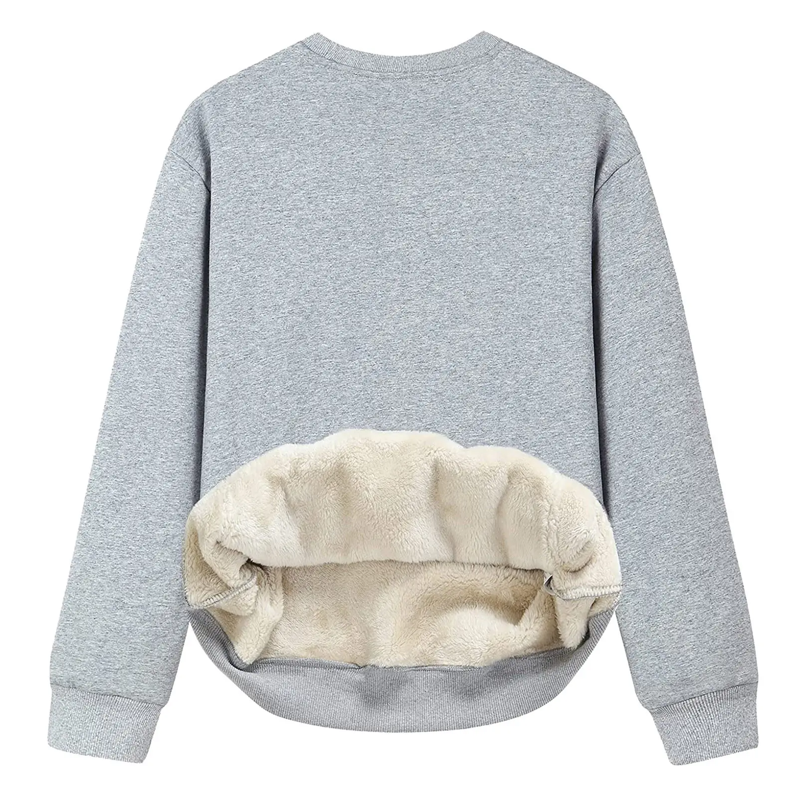 Women's 2021 Black Padded Crew Neck Sweater - Image 5